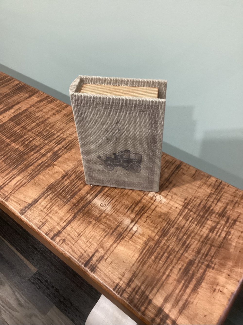 Decorative Book Box in Light Brown Color - Home Accents